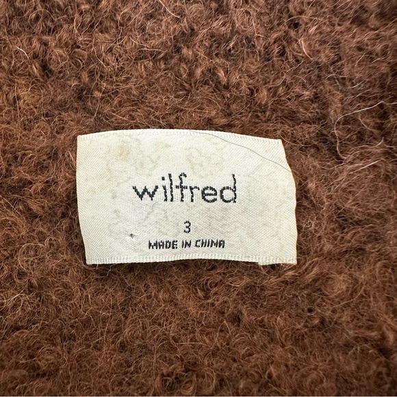 Wilfred Seissan Sweater Alpaca Blend Size 3 L-XL Copper Brown Lightweight - Picture 4 of 12